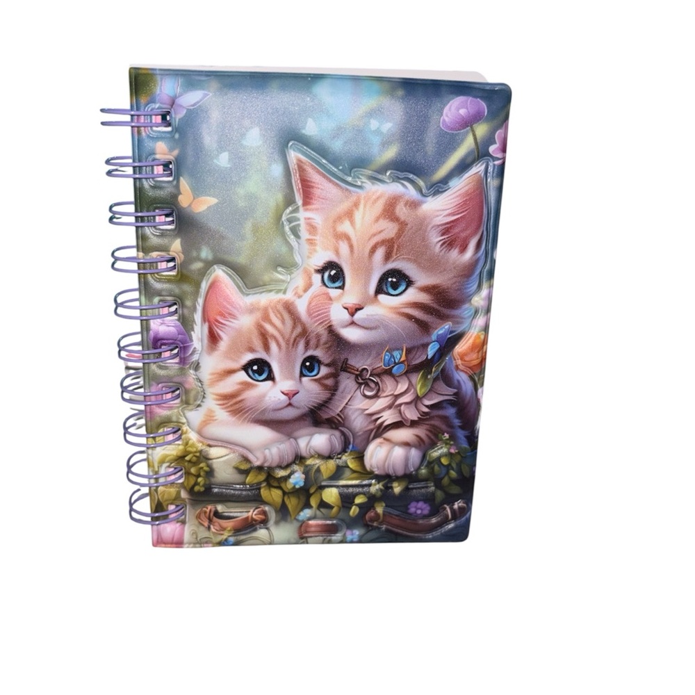 Source Unknown Cat-Themed Spiral Notebook